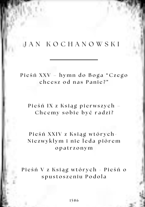 Okładka Pieśń XXV, IX, XXIV, V